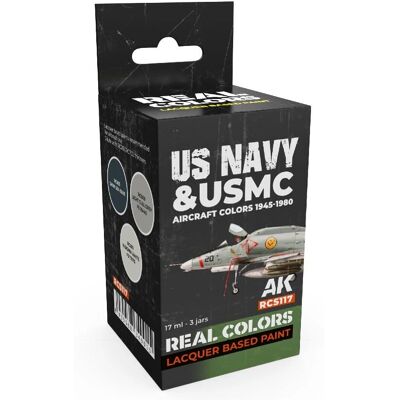 AK Interactive US Navy & USMC Aircraft Colors 1945-1980 Set - Modellfarben AK Interactive US Navy & USMC Aircraft Colors 1945-1980 Set - Modellfarben