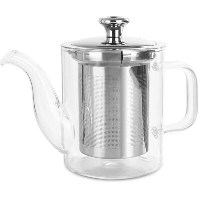 Chaleira de Vidro de Borosilicato Orbegozo TTC 400ml Chaleira de Vidro de Borosilicato Orbegozo TTC 400ml