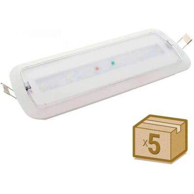 Ledbox Pack 5 Luces de emergencia LED - Luz de emergencia Ledbox Pack 5 Luces de emergencia LED - Luz de emergencia