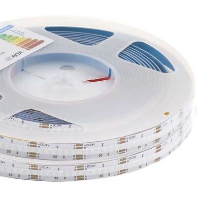 Ledbox - Tira LED RGB COB - 5m, 576 LEDs/m, 90W, IP20 Ledbox - Tira LED RGB COB - 5m, 576 LEDs/m, 90W, IP20