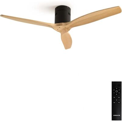 Create - Ventilateur de plafond silencieux 40W Ø132cm - 6 vitesses - Été/Hiver - Publicité Create - Ventilateur de plafond silencieux 40W Ø132cm - 6 vitesses - Été/Hiver - Publicité