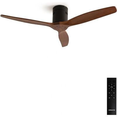 Ventilateur de Ceiling en Bois Foncé - Silencieux 6 Vitesses - 40W - Publicité Ventilateur de Ceiling en Bois Foncé - Silencieux 6 Vitesses - 40W - Publicité