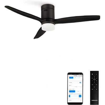 Create - Ventilateur de Plafond Silencieux 40W Ø132cm - 6 Vitesses - Fonction Été/Hiver - Publicité Create - Ventilateur de Plafond Silencieux 40W Ø132cm - 6 Vitesses - Fonction Été/Hiver - Publicité