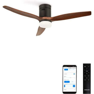 Create Windcalm DC - Ventilateur de Plafond Silencieux 40W Bois Sombre - Publicité Create Windcalm DC - Ventilateur de Plafond Silencieux 40W Bois Sombre - Publicité