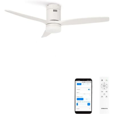 CREATE Windcalm DC - Ventilateur de plafond silencieux 40W Ø132cm WiFi - Publicité CREATE Windcalm DC - Ventilateur de plafond silencieux 40W Ø132cm WiFi - Publicité