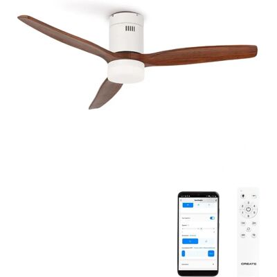 Create Windcalm Dc - Ventilateur de plafond silencieux 132cm avec lumière & WiFi - Publicité Create Windcalm Dc - Ventilateur de plafond silencieux 132cm avec lumière & WiFi - Publicité