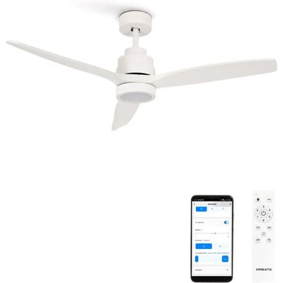 Create Windstylance dc - Ventilateur de plafond 40W Silencieux Ø132cm Wi-Fi Télécommande - Publicité Create Windstylance dc - Ventilateur de plafond 40W Silencieux Ø132cm Wi-Fi Télécommande - Publicité