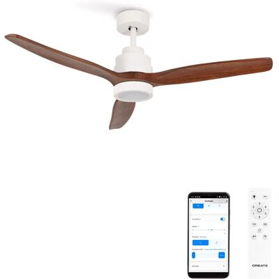 Ventilateur de plafond Create DC 40W - Silencieux, 6 vitesses, Été/Hiver, Lumière, Télécommande - Publicité Ventilateur de plafond Create DC 40W - Silencieux, 6 vitesses, Été/Hiver, Lumière, Télécommande - Publicité