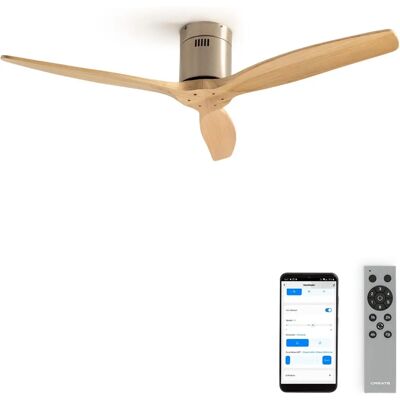 Ventilateur de plafond Windcalm dc Create - Silencieux, 6 vitesses, WiFi, Option lumière - Publicité Ventilateur de plafond Windcalm dc Create - Silencieux, 6 vitesses, WiFi, Option lumière - Publicité