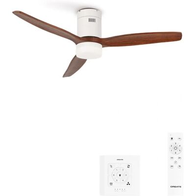 Create Windcalm dc - Ventilateur de plafond 40W Silencieux Ø132cm avec lumière - Contrôleur mural - Publicité Create Windcalm dc - Ventilateur de plafond 40W Silencieux Ø132cm avec lumière - Contrôleur mural - Publicité