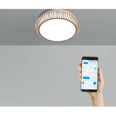 Create - wind clear rattan - ventilador de teto com luz LED 36W Create - wind clear rattan - ventilador de teto com luz LED 36W