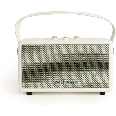 CREATE - Alto-falante Retrô - Bluetooth portátil, USB, AUX - 40W CREATE - Alto-falante Retrô - Bluetooth portátil, USB, AUX - 40W