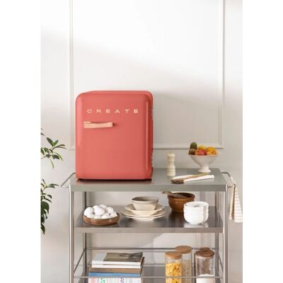 CREATE - FRIDGE RETRO 48L - Orange - 48L - Mini réfrigérateur - Publicité CREATE - FRIDGE RETRO 48L - Orange - 48L - Mini réfrigérateur - Publicité