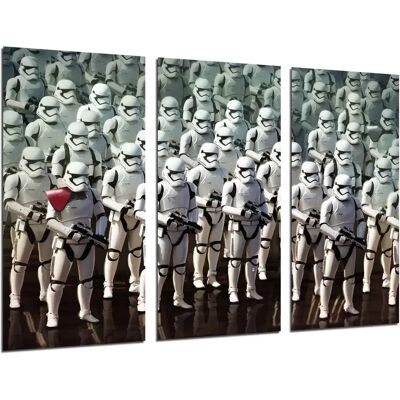 Art Mural Star Wars Darth Vader - Impression en Bois en 3 Parties - XXL 97x62 cm Art Mural Star Wars Darth Vader - Impression en Bois en 3 Parties - XXL 97x62 cm