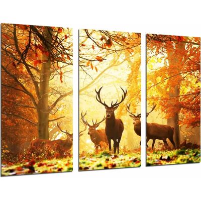Dkorarte Hirsch in Natur Holzbild - 97x62cm Dkorarte Hirsch in Natur Holzbild - 97x62cm