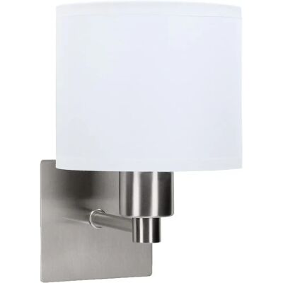 Forlight Lyon Applique LED Nickel satiné - Lampe murale - 60W - Publicité Forlight Lyon Applique LED Nickel satiné - Lampe murale - 60W - Publicité