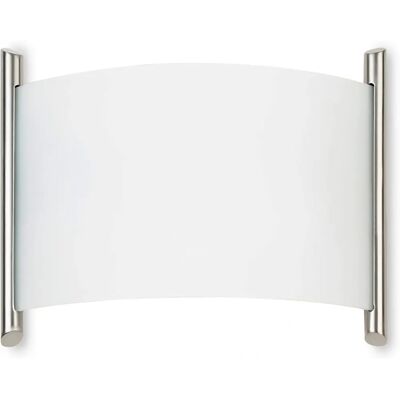 Forlight Niza Satin Nickel Wandleuchte - Dimmbar, 970lm, E27 Forlight Niza Satin Nickel Wandleuchte - Dimmbar, 970lm, E27