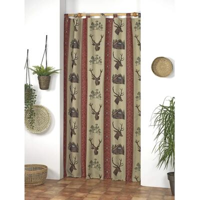 TODOPARAMICASA Deer Multicolor Curtain - Curtain TODOPARAMICASA Deer Multicolor Curtain - Curtain