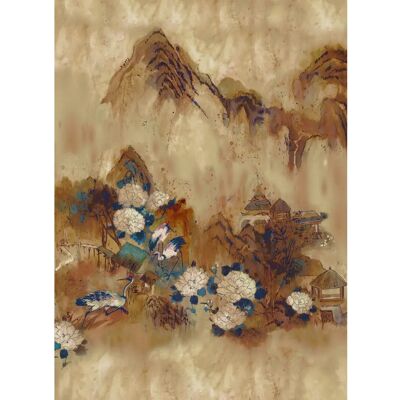 Coordonné - Kasgar - Blue Spirulina - Wandkunst - Wall art Coordonné - Kasgar - Blue Spirulina - Wandkunst - Wall art