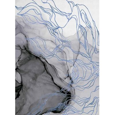 Coordonné - Aurora Borealis Indigo - Nonwoven - Indigo - Wandbild Coordonné - Aurora Borealis Indigo - Nonwoven - Indigo - Wandbild
