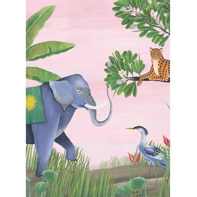 Coordonné - Jungle Friends - Pfirsich - Wandbild Coordonné - Jungle Friends - Pfirsich - Wandbild