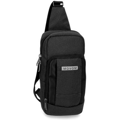 Sac bandoulière noir Movom - Décontracté Polyester Sac bandoulière noir Movom - Décontracté Polyester
