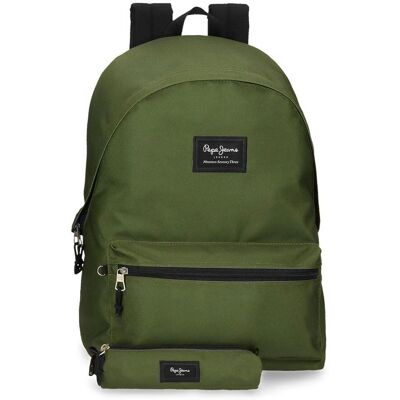 Pepe Jeans Aris Rucksack - Lässig, Grün, Polyester Pepe Jeans Aris Rucksack - Lässig, Grün, Polyester