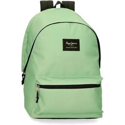 Pepe Jeans Pastel Green Unisex Backpack - Casual Pepe Jeans Pastel Green Unisex Backpack - Casual