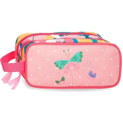 Trousse Unisexe Rose Roll Road - Casual 22x10x7cm Trousse Unisexe Rose Roll Road - Casual 22x10x7cm