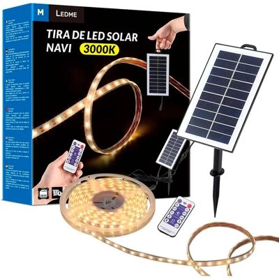 Iluminashop Bande LED Solaire 20W 5m Blanc Chaud Iluminashop Bande LED Solaire 20W 5m Blanc Chaud