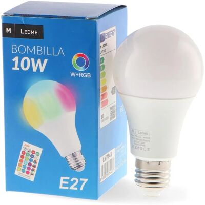 Iluminashop LED RGB Blanc E27 10W - Ampoule LED Iluminashop LED RGB Blanc E27 10W - Ampoule LED