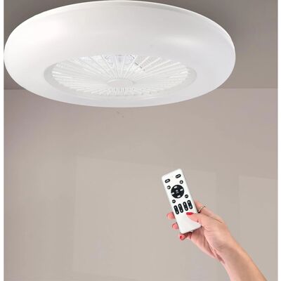 Ventilateur de plafond LED Halo 40W Iluminashop Télécommande 6 Vitesses Ventilateur de plafond LED Halo 40W Iluminashop Télécommande 6 Vitesses