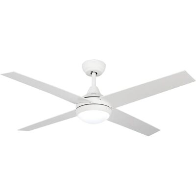 Iluminashop - Ventilador de Techo LED Blanco 18W, Motor DC, Mando a Distancia Iluminashop - Ventilador de Techo LED Blanco 18W, Motor DC, Mando a Distancia