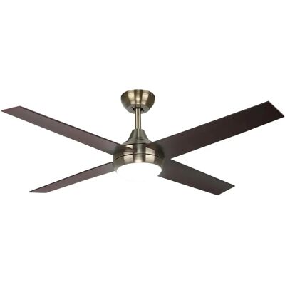 Iluminashop Ventilatore da soffitto 18W LED Cuoio Noce Telecomando - Ventilatore da soffitto Iluminashop Ventilatore da soffitto 18W LED Cuoio Noce Telecomando - Ventilatore da soffitto