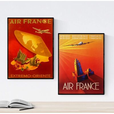 Ensemble d'affiches vintage NACNIC - Art mural moderne - Publicité Ensemble d'affiches vintage NACNIC - Art mural moderne - Publicité