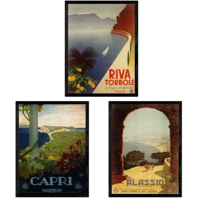 Affiches vintage NACNIC - style Italie - 29x42 cm - Publicité Affiches vintage NACNIC - style Italie - 29x42 cm - Publicité