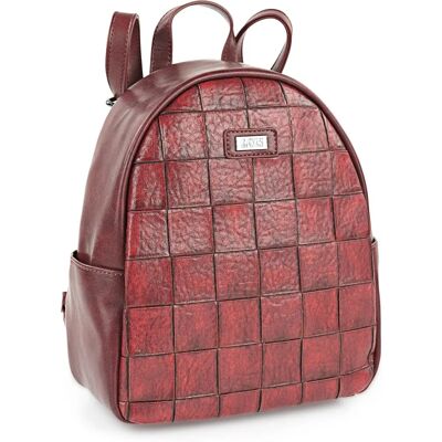 Lois Modelo 316599-03 Mochila Casual de Cuero Sintético Rojo Lois Modelo 316599-03 Mochila Casual de Cuero Sintético Rojo
