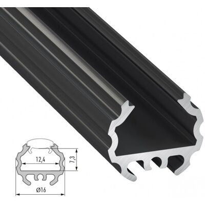 GREENICE Profilo in alluminio Tipo Mico 2,02M - profilo GREENICE Profilo in alluminio Tipo Mico 2,02M - profilo