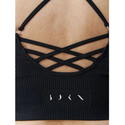 Born Living Yoga India Schwarzer Sport-BH - Sport-BH Born Living Yoga India Schwarzer Sport-BH - Sport-BH