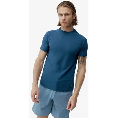 Maglietta senza cuciture manica corta Yoga Otawa Blu scuro - XL Maglietta senza cuciture manica corta Yoga Otawa Blu scuro - XL