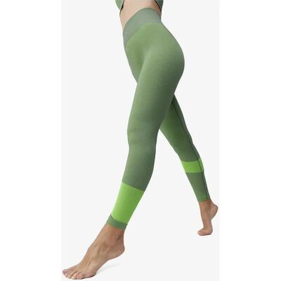 Born Living Yoga Aila Malla larga Seamless Verde Mujer - Pantalones de yoga Born Living Yoga Aila Malla larga Seamless Verde Mujer - Pantalones de yoga