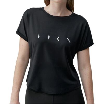 Camiseta de manga corta negra Azami de Born Living Yoga - Yoga Camiseta de manga corta negra Azami de Born Living Yoga - Yoga