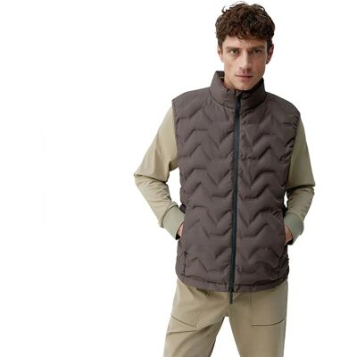 Gilet Sepik Marrone Scuro Resistente all'acqua - Yoga Gilet Sepik Marrone Scuro Resistente all'acqua - Yoga