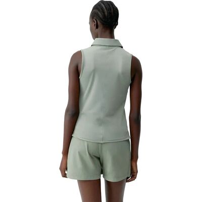Born Living Yoga Polo senza maniche verde - T-shirt Born Living Yoga Polo senza maniche verde - T-shirt