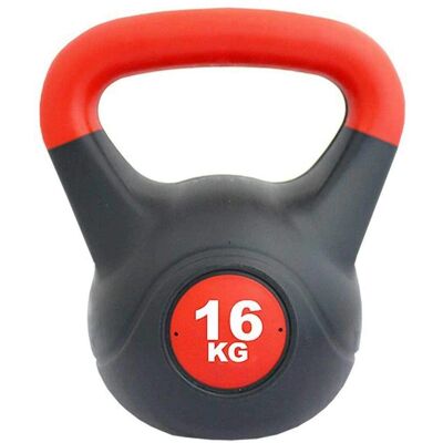 Kettlebell Softee 16kg - Rouge/Noir - Usage non professionnel - Publicité Kettlebell Softee 16kg - Rouge/Noir - Usage non professionnel - Publicité