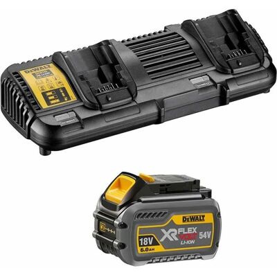 Set potenza DeWalt - Batteria 54V/18V 6,0Ah & Caricabatterie Set potenza DeWalt - Batteria 54V/18V 6,0Ah & Caricabatterie
