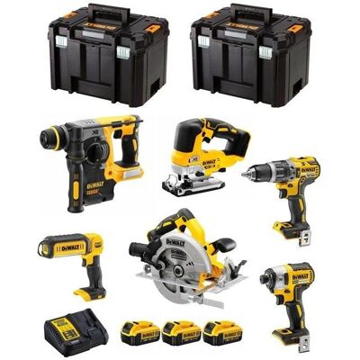 Kit Dewalt DCK699M3T - Trapano, Sega circolare, Inserti, Batterie Kit Dewalt DCK699M3T - Trapano, Sega circolare, Inserti, Batterie