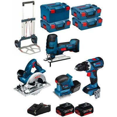 Bosch Kit 18V BK404 - Power Tool Set with Saw, Sander, Drill Bosch Kit 18V BK404 - Power Tool Set with Saw, Sander, Drill