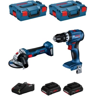 Bosch BK220 Power Tool Kit - GWS 18V-7, GSB 18V-45, 2x 4.0 Ah ProCORE, GAL 18V-40, L-Boxx Bosch BK220 Power Tool Kit - GWS 18V-7, GSB 18V-45, 2x 4.0 Ah ProCORE, GAL 18V-40, L-Boxx