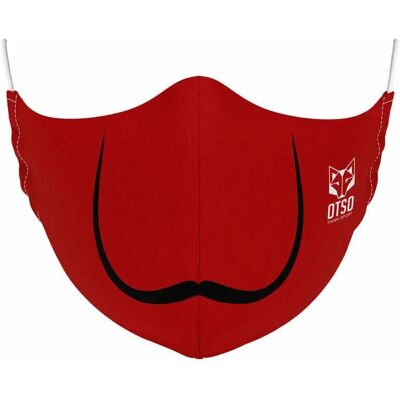 Otso Moustache Masque Visage Rouge L-XL - masque - Publicité Otso Moustache Masque Visage Rouge L-XL - masque - Publicité